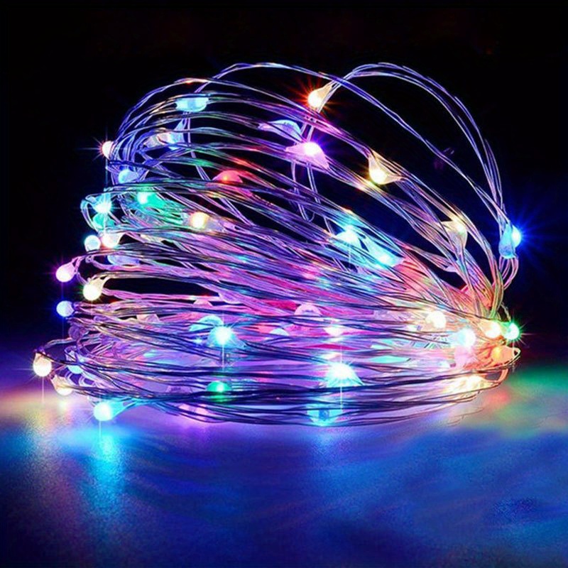 1pc Creative String Lights For Bedroom, Party, Wedding, For Outdoor Camping Hiking, Christmas Halloween Decoration, 1m10/2m20/3m30/5m50/10m100 LED Lights, Gifts For Mom, Mother's Day, Ramadan Valentine's Day Decoration - Image 25