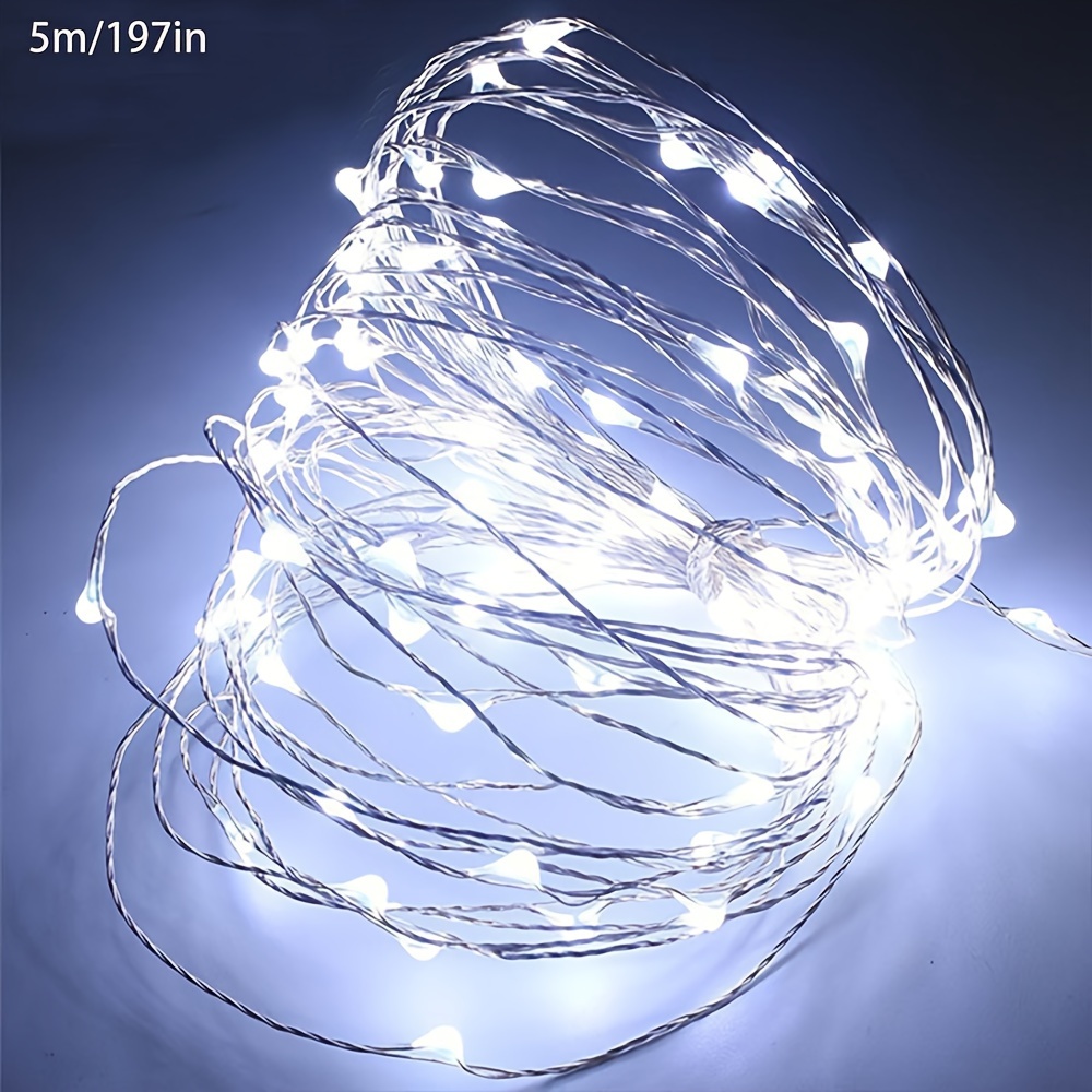 1pc Creative String Lights For Bedroom, Party, Wedding, For Outdoor Camping Hiking, Christmas Halloween Decoration, 1m10/2m20/3m30/5m50/10m100 LED Lights, Gifts For Mom, Mother's Day, Ramadan Valentine's Day Decoration - Image 19