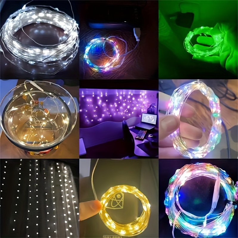 1pc Creative String Lights For Bedroom, Party, Wedding, For Outdoor Camping Hiking, Christmas Halloween Decoration, 1m10/2m20/3m30/5m50/10m100 LED Lights, Gifts For Mom, Mother's Day, Ramadan Valentine's Day Decoration - Image 4