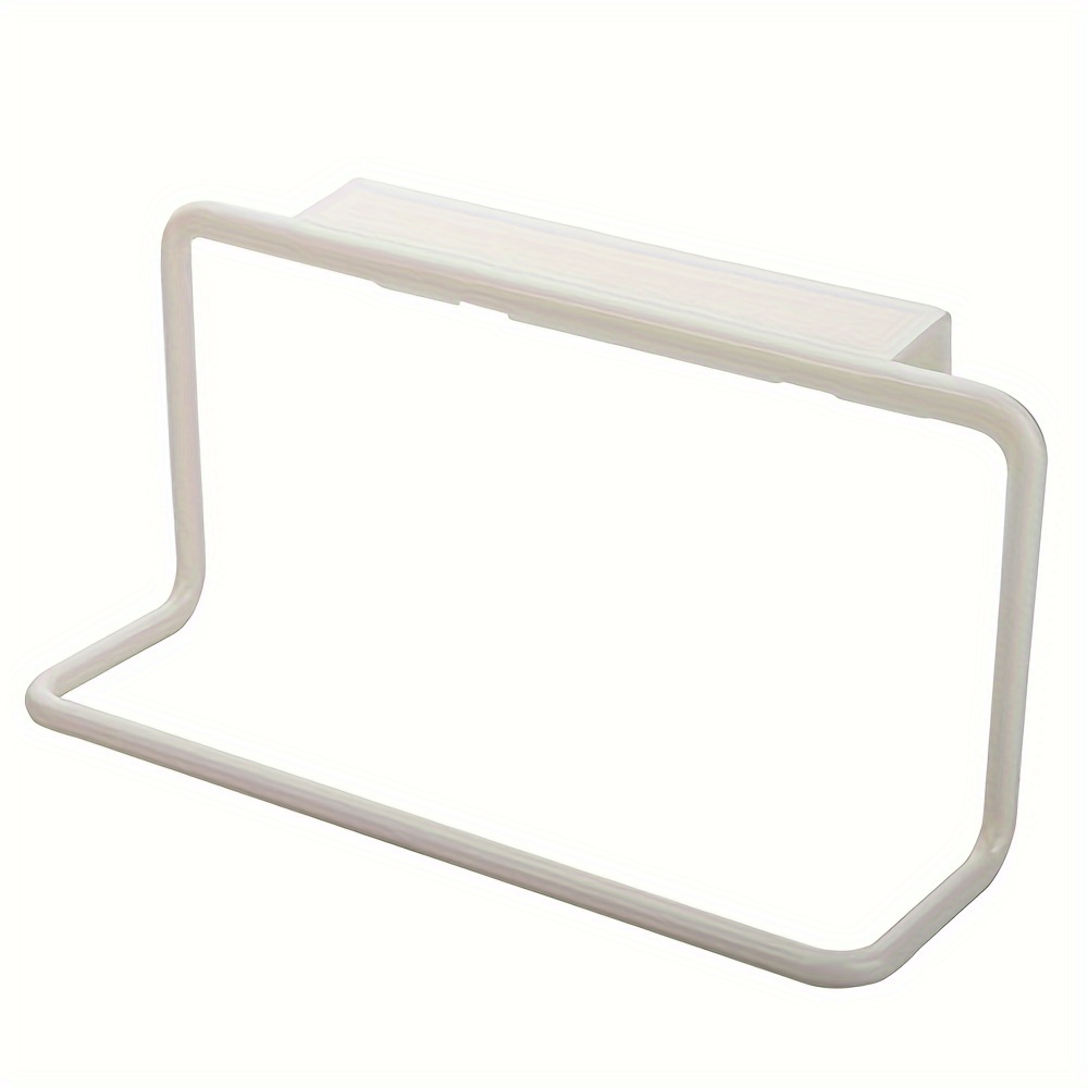 1pc Hanging Towel Rack, Towel Holder For Kitchen Toilet Cabinet Door, Bathroom Free Punch Wall Hanging Towel Hanger - Image 8