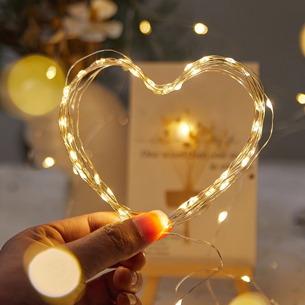 1pc Creative String Lights For Bedroom, Party, Wedding, For Outdoor Camping Hiking, Christmas Halloween Decoration, 1m10/2m20/3m30/5m50/10m100 LED Lights, Gifts For Mom, Mother's Day, Ramadan Valentine's Day Decoration - Image 16